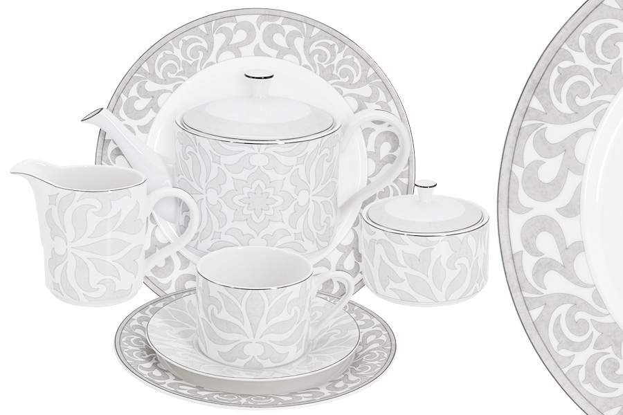 EMILY Айседора Сервиз чайный 21пр/6 персон AL-1004/21-E11