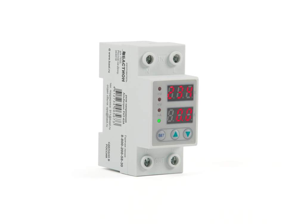 Реле напряжения Альбатрос РНТ-63А 145-300В 63А  602