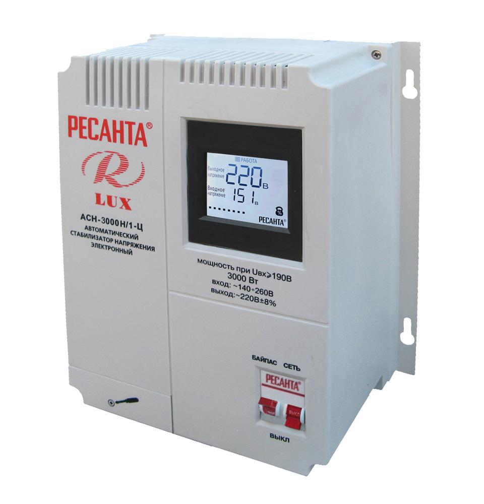Стабилизатор АСН- 3000Н/1-Ц  Ресанта Люкс