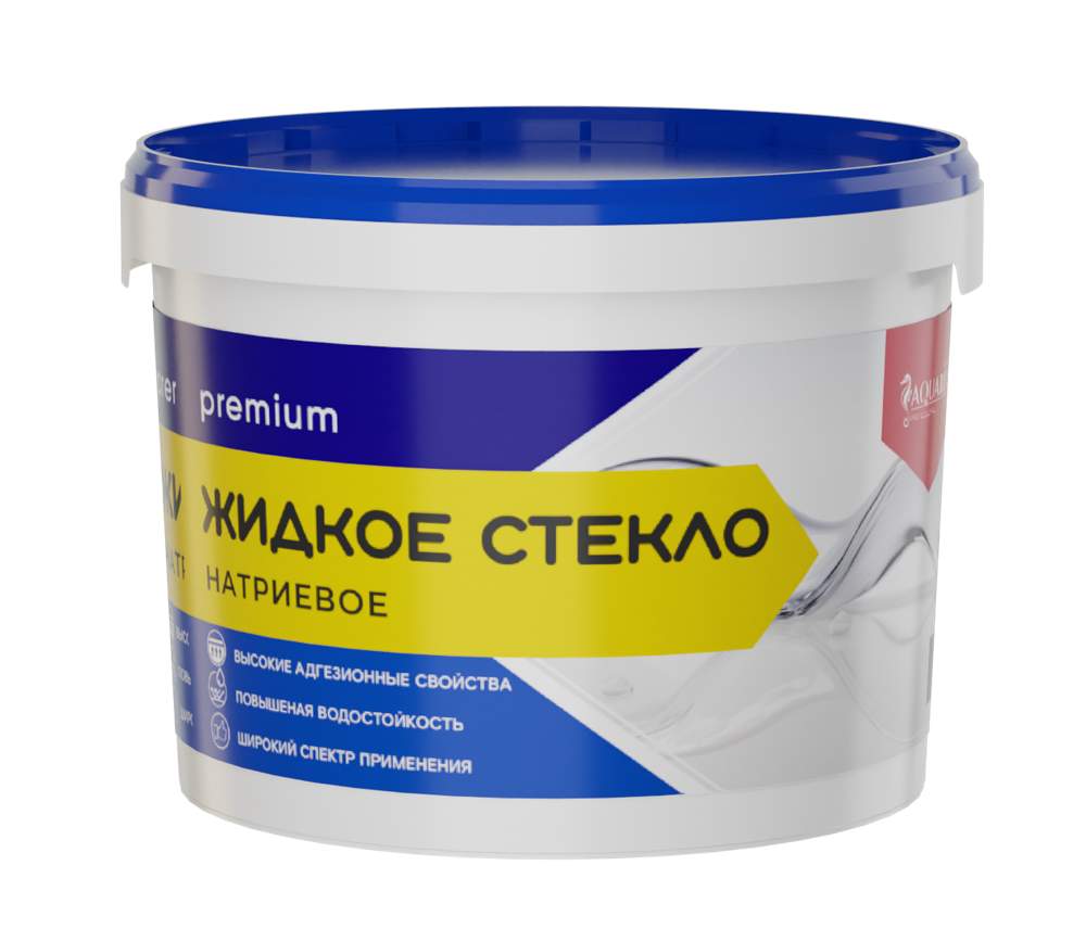 Жидкое стекло Аквариус натриевое 1,4кг