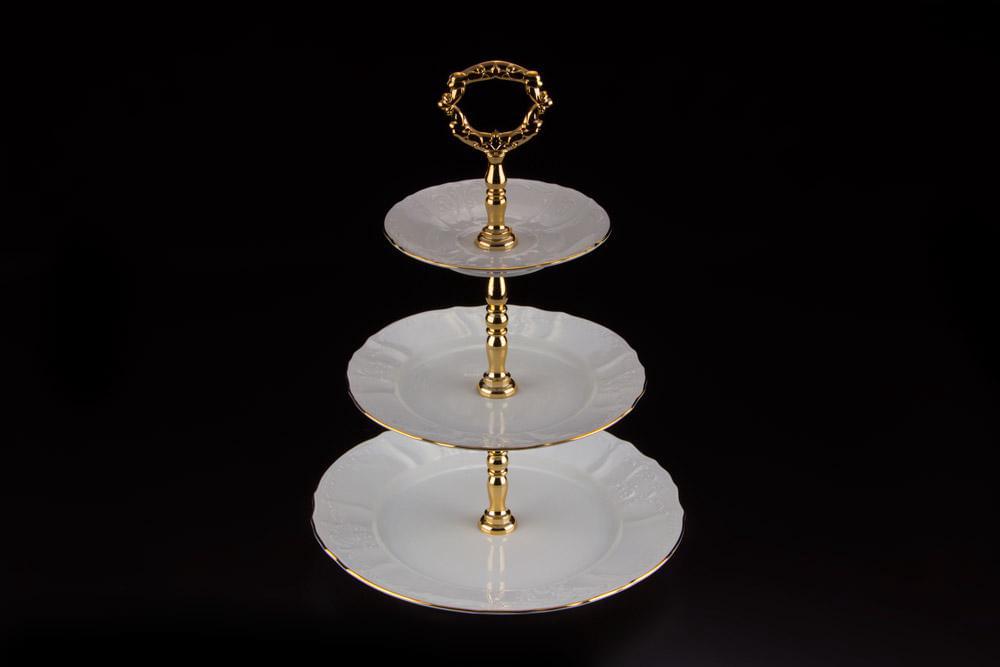 BERNADOTTE Отводка золото Этажерка (Горка) 3-х ярусная ВЕ311011/03619/БТФ0174