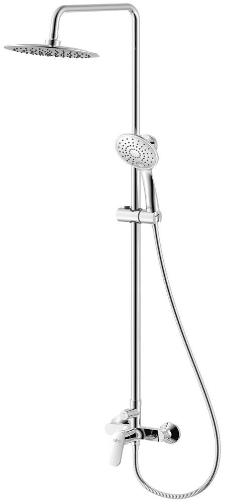 Смеситель Rossinka  RS45-45  д/душа с верх.душ.лейкой   хром