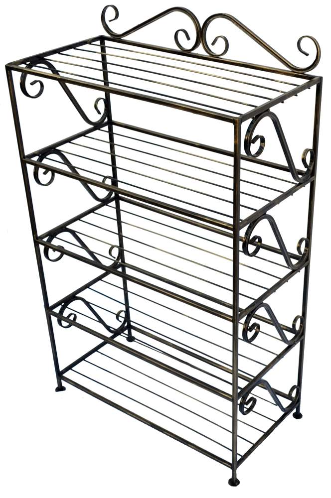 МЕТАЛЛ-ДЕКОР Обувница №731 5-ти ярусная h-90*62*33см