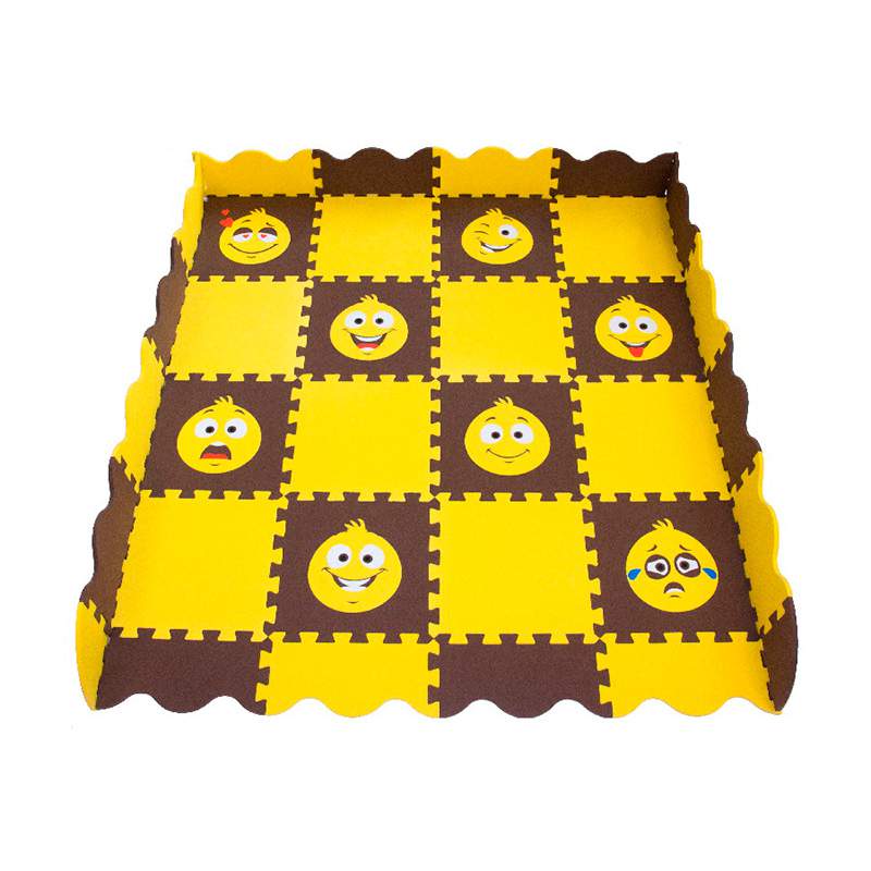 Пол мягкий развивающий Смайлики  33*33