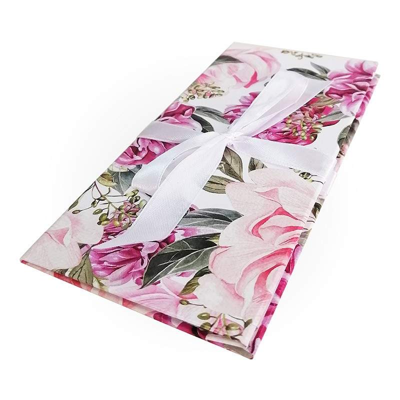 Конверт д/денег Пион с бантом 172х83мм К106