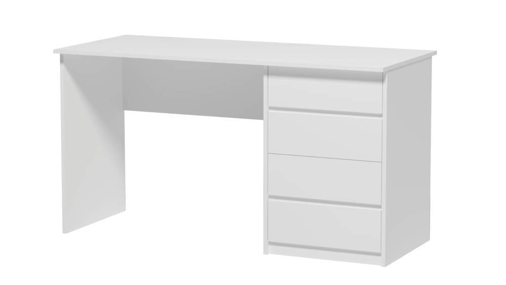 Стол письменный СП-9 ЛДСП  Белый/Правый