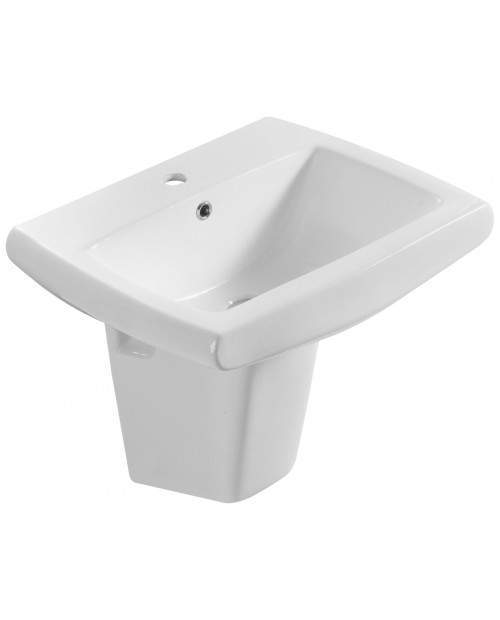 Умывальник R08 с полупьедесталом  (620*480*540мм)