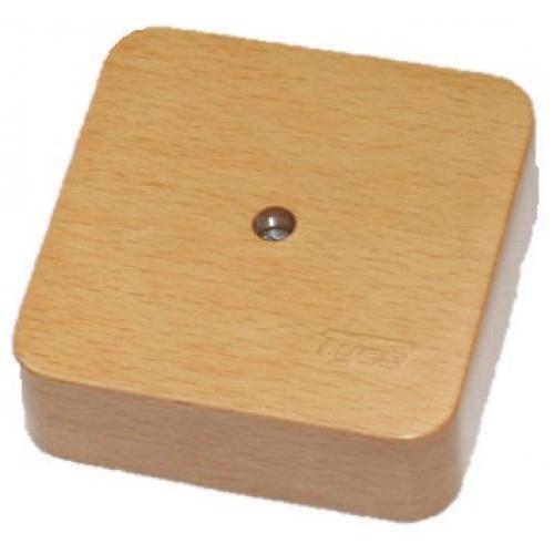 Коробка универ. для каб.-кан. 80х80х25мм бук с/о  65005-38М