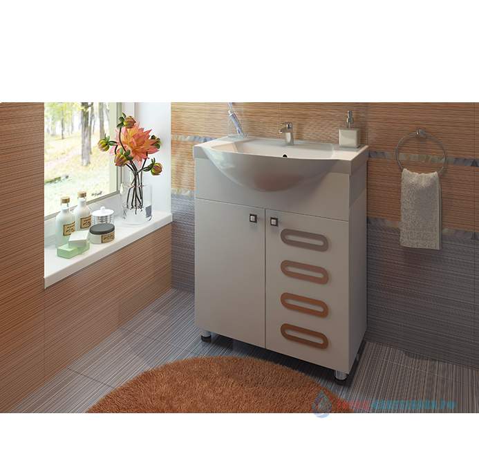 Тумба EVA GOLD  Melania 65 №3+ умывальник Балтика 65 / Элеганс 65