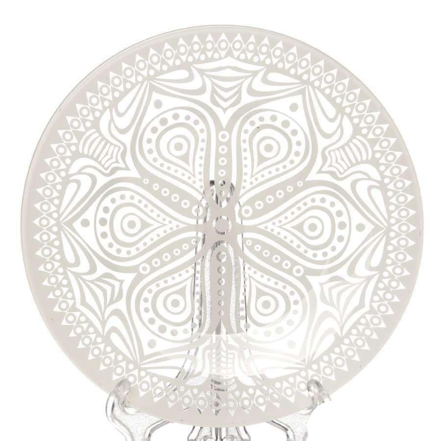 PASABAHCE Бохо Тарелка 10327SLBD44 195мм беж. (рис.28769) упроч.стекло