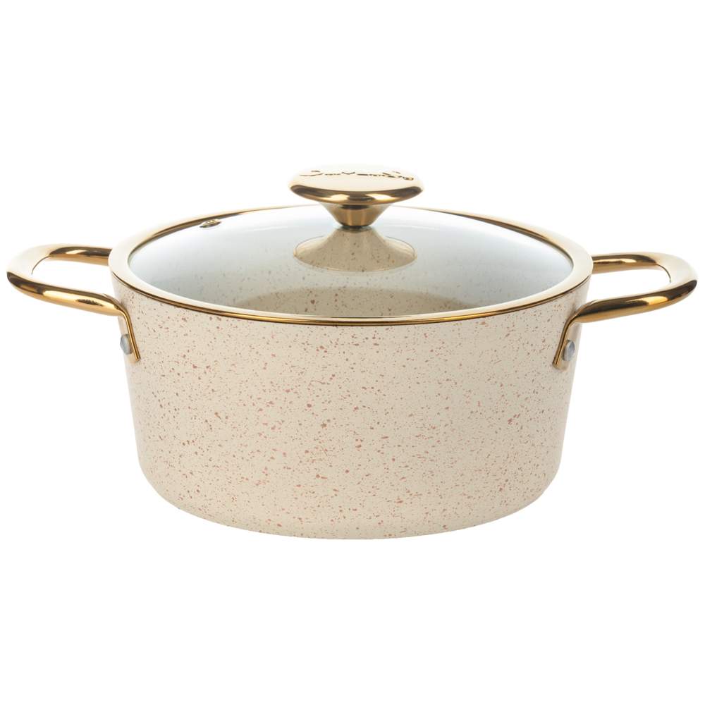 O.M.S. Ivory Кастрюля 3116-G-IND-26 IVR 4,9л 26х12,5см индукция АП покрытие