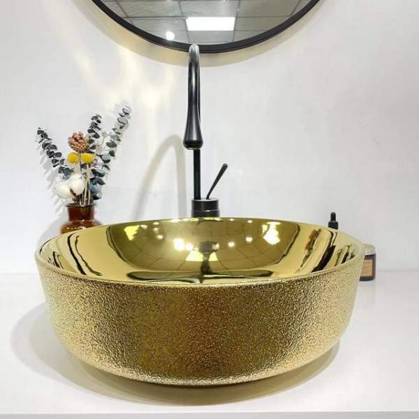 Раковина M40GL накладная на столешницу Золото 420х420х125мм М