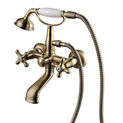 Смеситель  LM2812B Винтаж д/ванны с коротким изливом/бронза/