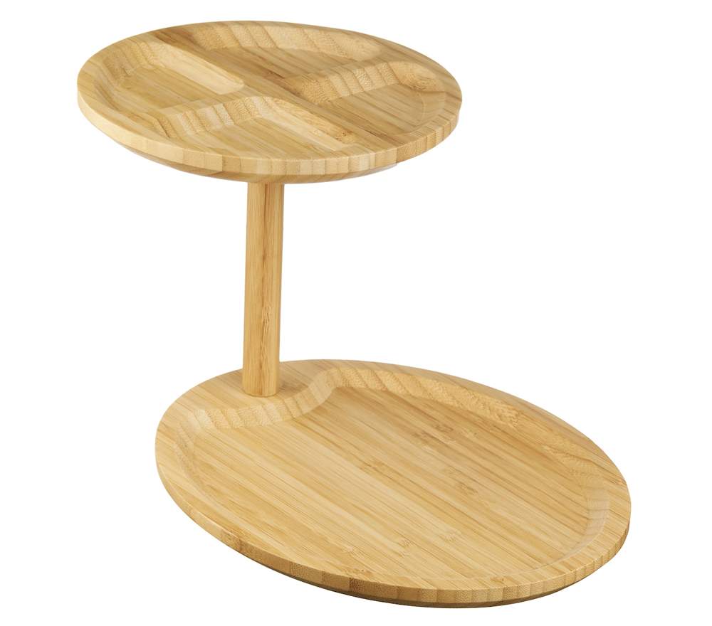 КАТУНЬ бамбук Менажница КТ-МЖ-01 №2 2-х ярусная 20х31,7х17,3см 