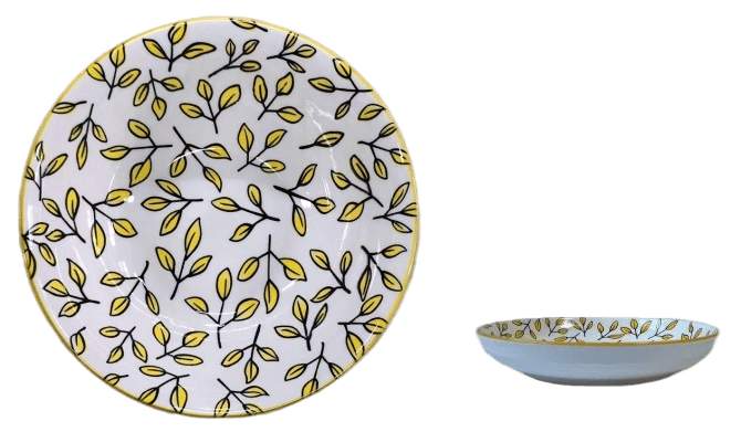 MARIGOLD Листик Тарелка десертная 20см фарфор UG000399