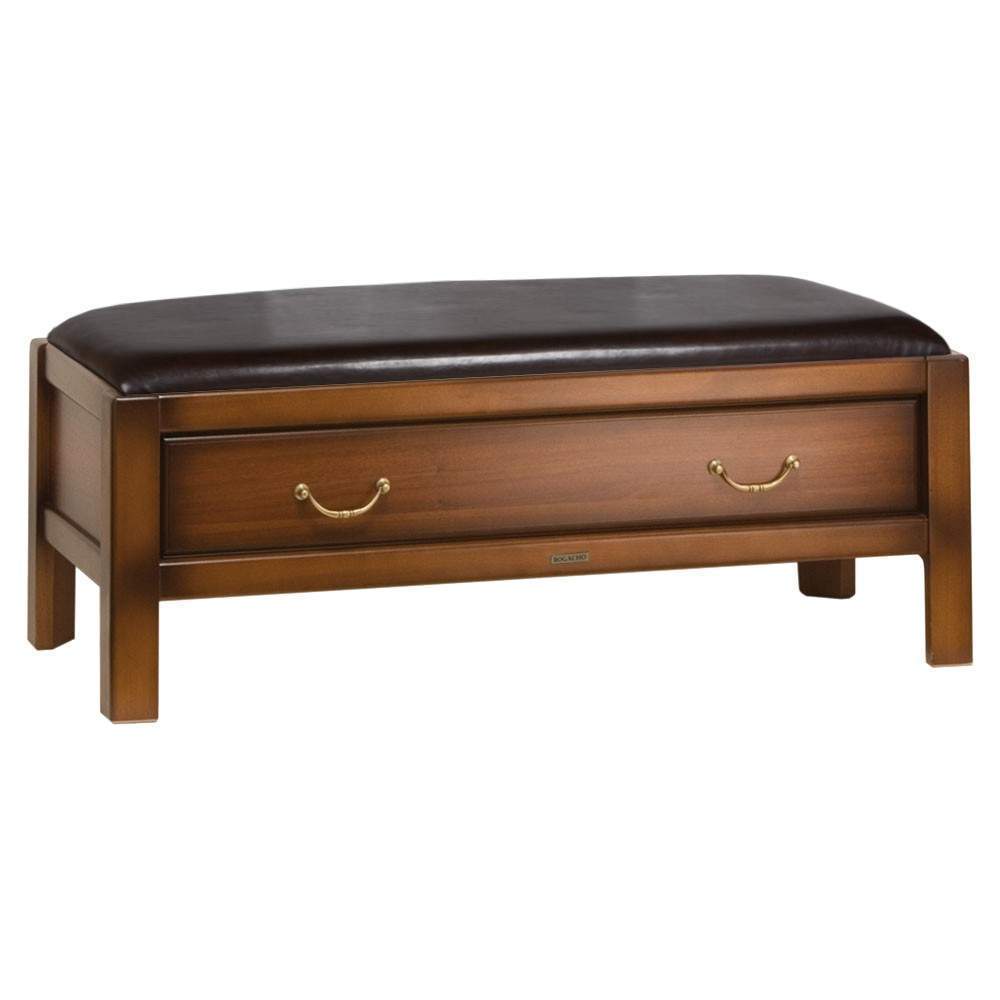 Банкетка"Лотос-Комби"-3 Орех(Д)-ИК-Ш иск.кожа-шоколад  18027