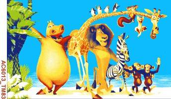 Ковер Baby Carving  6013  0,8х1,5  Mavi/Crem