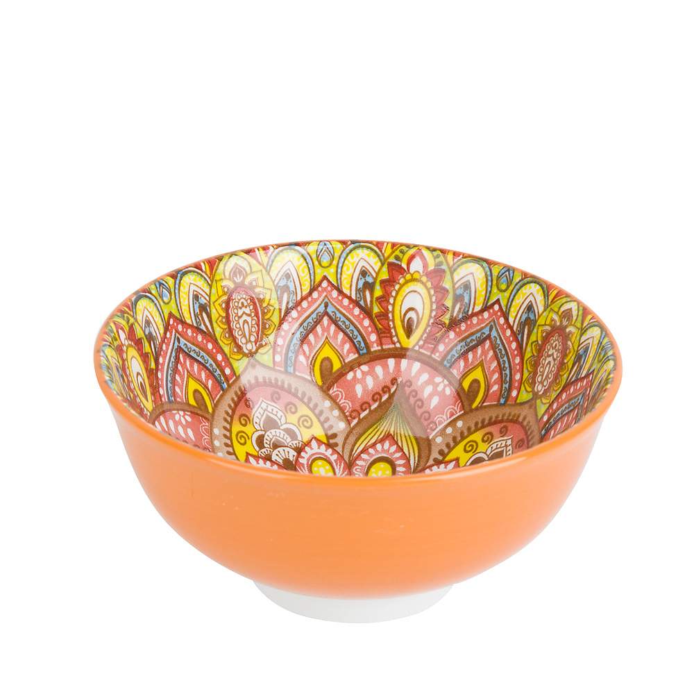 NOUVELLE HOME Arabesque оранжевый Салатник 0860096 300мл 12см