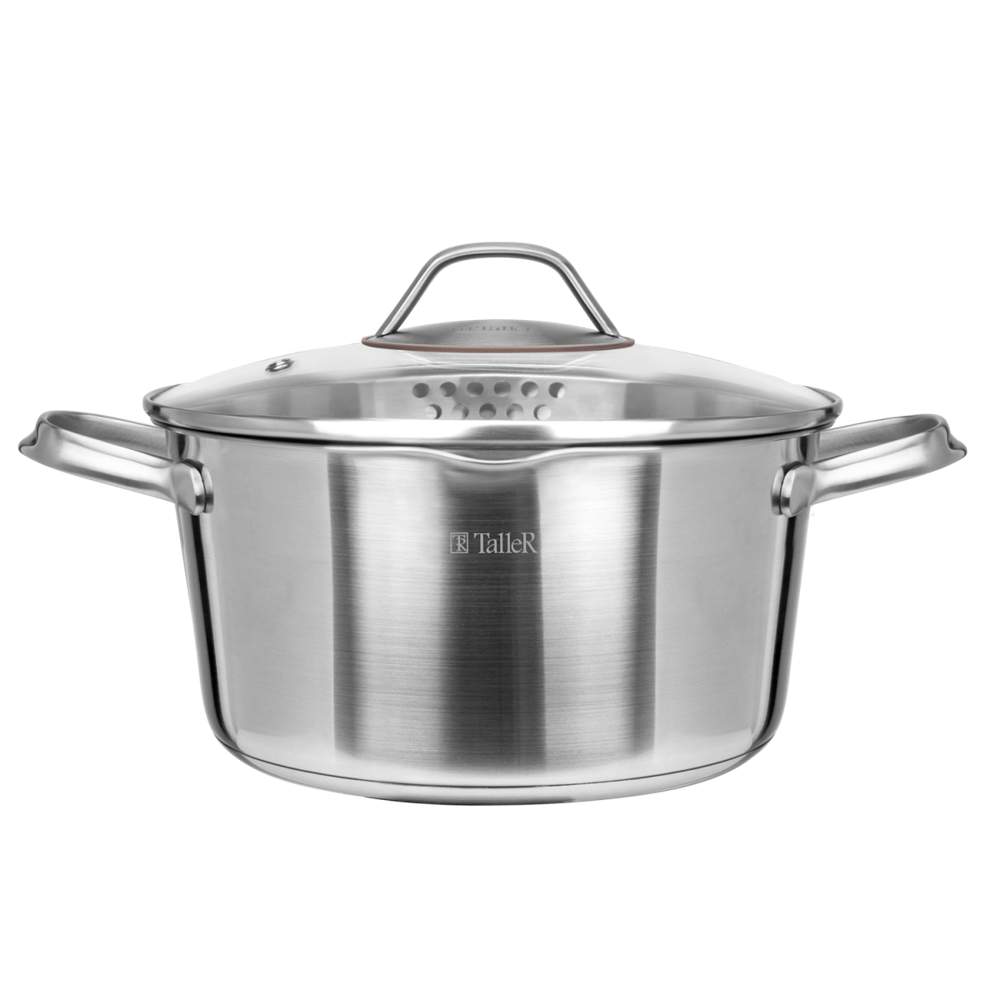 TALLER Intense Кастрюля TR-17359 4700мл нерж.сталь 18/10 индукция