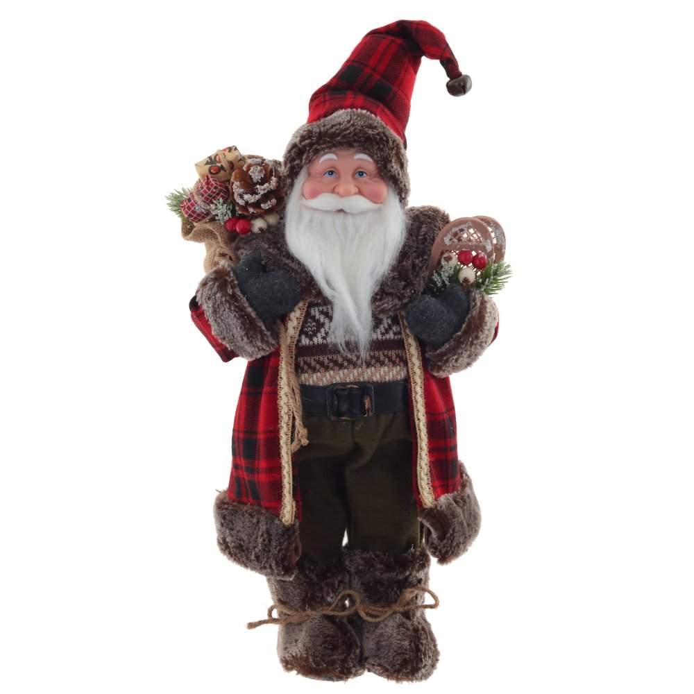 REMECO COLLECTION Дед Мороз 761710 красный/коричневый 27х17х60см