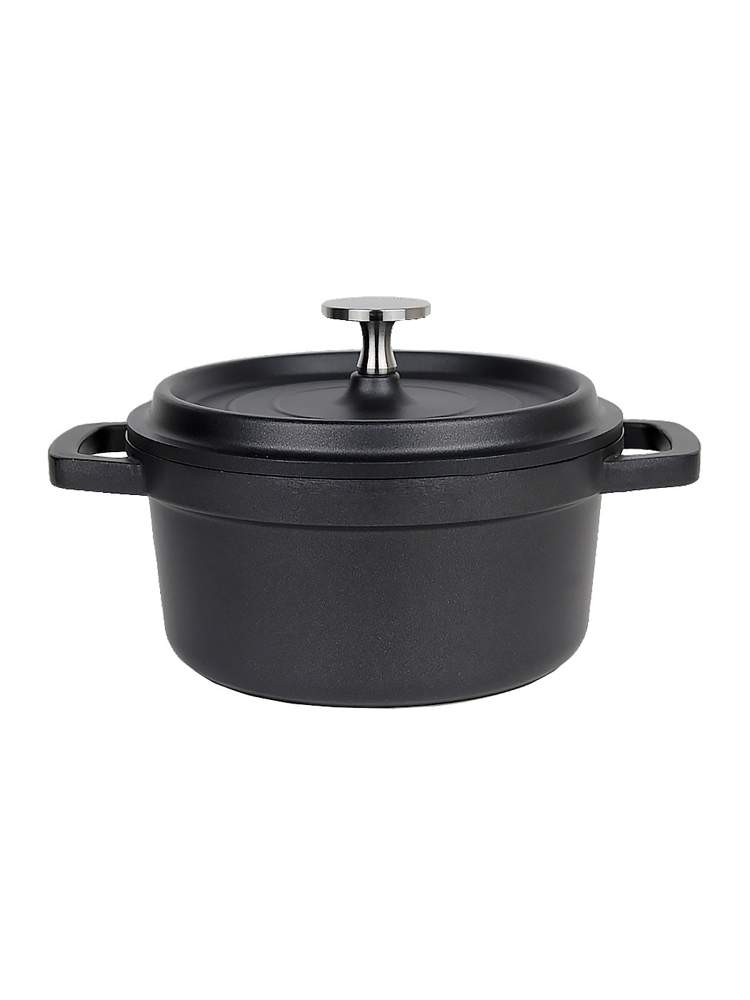 KAMILLE France черный Кастрюля 4450 1500мл 16х8см литой алюминий с АП покрытием индукция 