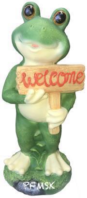 Лягушка  ФП364  с табличкой  "WELCOME"  59см  