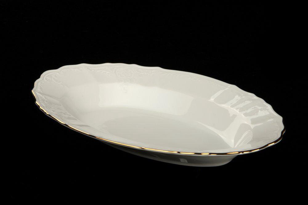 BERNADOTTE Отводка золото Блюдо овальное 24см декор ВЕ311011/10038/БТФ0118