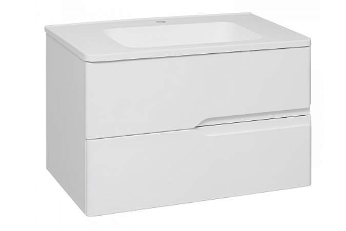 Тумба Parma  2ящ.подвес.мята + раковина Палермо 80см белый/Florentina 2080MINTPAR