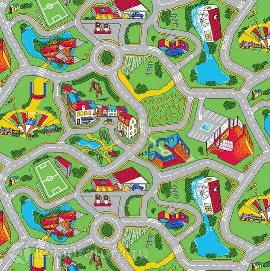 Напольное покрытие  2,5м  Лунапарк 61;13 (610) печатка полотно