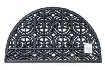 Коврик придверн. SHAHINTEX резиновый  Ковка  45х75  полукруг.  5575