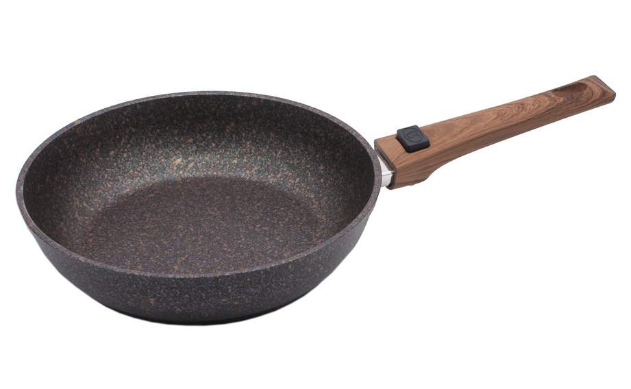 KUKMARA Сковорода сгг222a 220х60мм АП Granit ultra (blue) съемная ручка