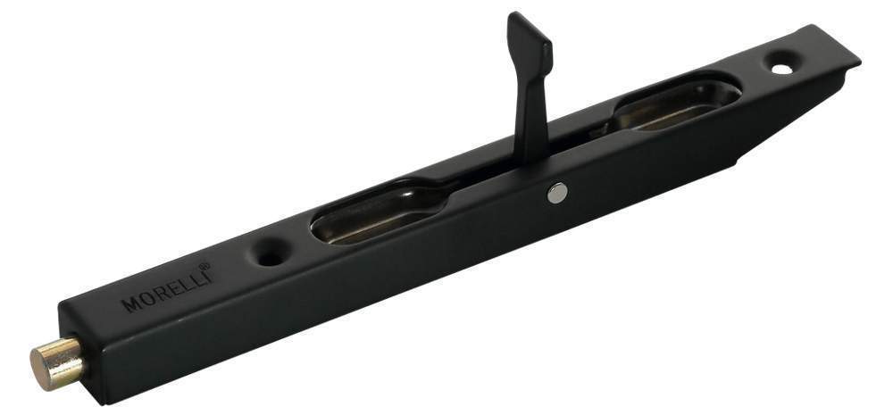 Шпингалет торцевой L160 BL черный 