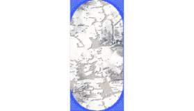 Ковер Calypso   9706_PQ63  0.6x1.2  L.Grey/Bone  овал