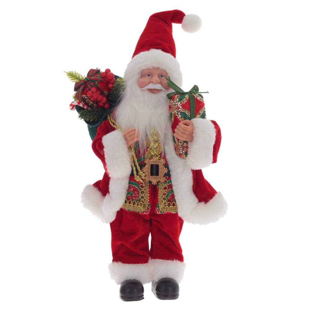 REMECO COLLECTION Дед Мороз 807184 красный/золото 16х10х30/41см