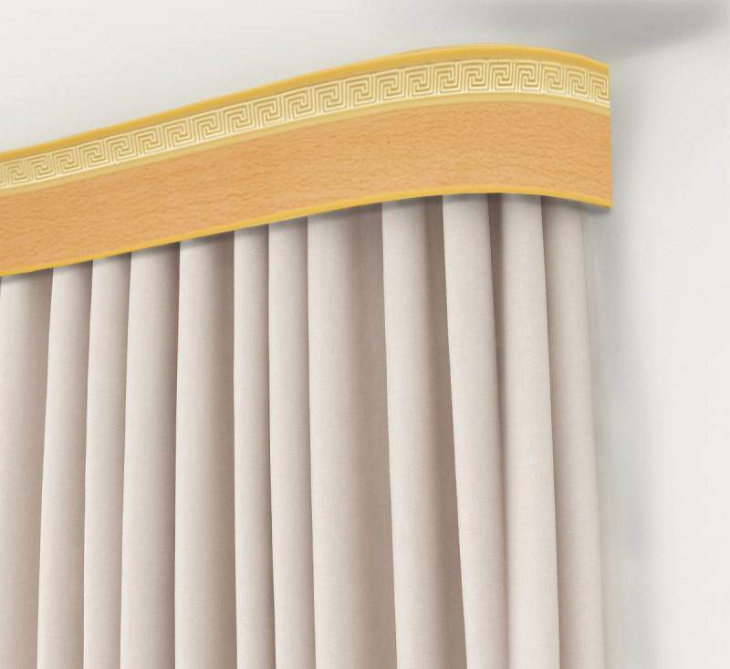 Карниз с поворотом Хит-Греция 3-х рядн. Бук 2,8  64231