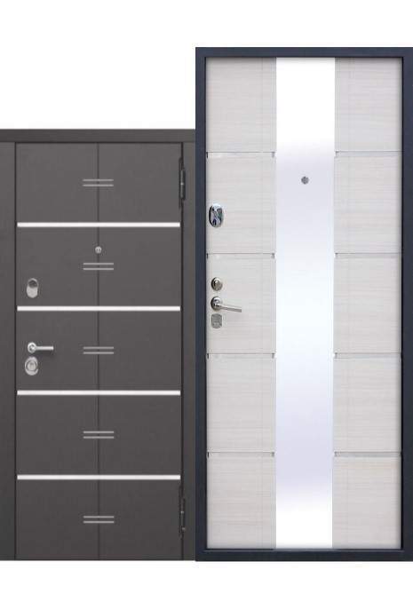 Дверь металлическая 9,5см Европа Белый ясень 960мм правая (Kane)