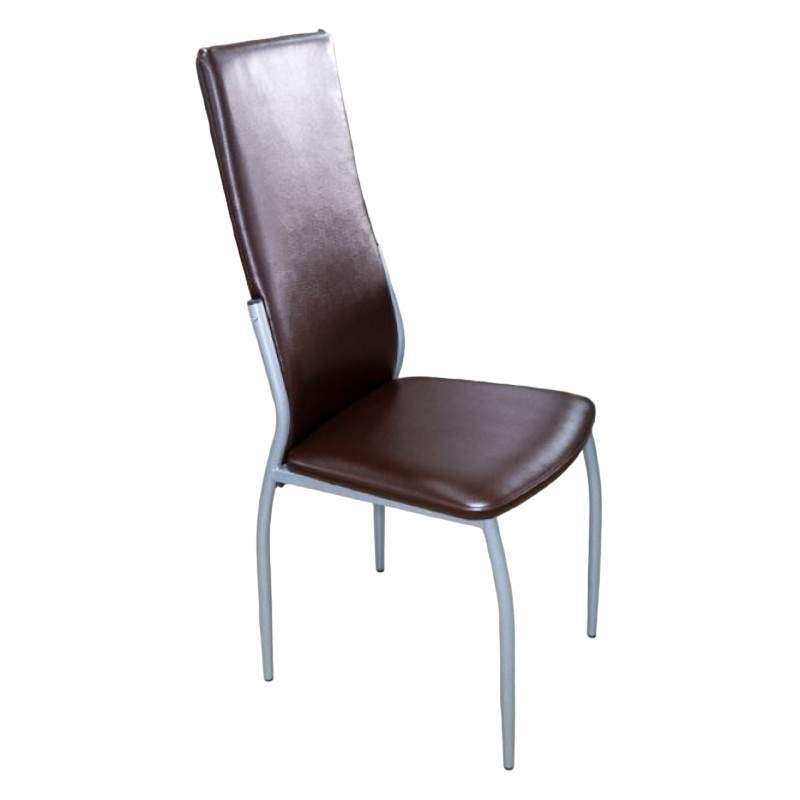 Стул F 68  МИС Н серый/коричневый