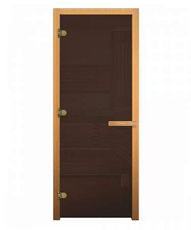 Дверь стекло Бронза 1900х700мм (6мм, 2петли 716 GB) магнит Осина