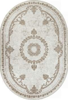 Ковер SANDALI 30231Y  0,8x1,5  OVAL, BEIGE / L.GREY