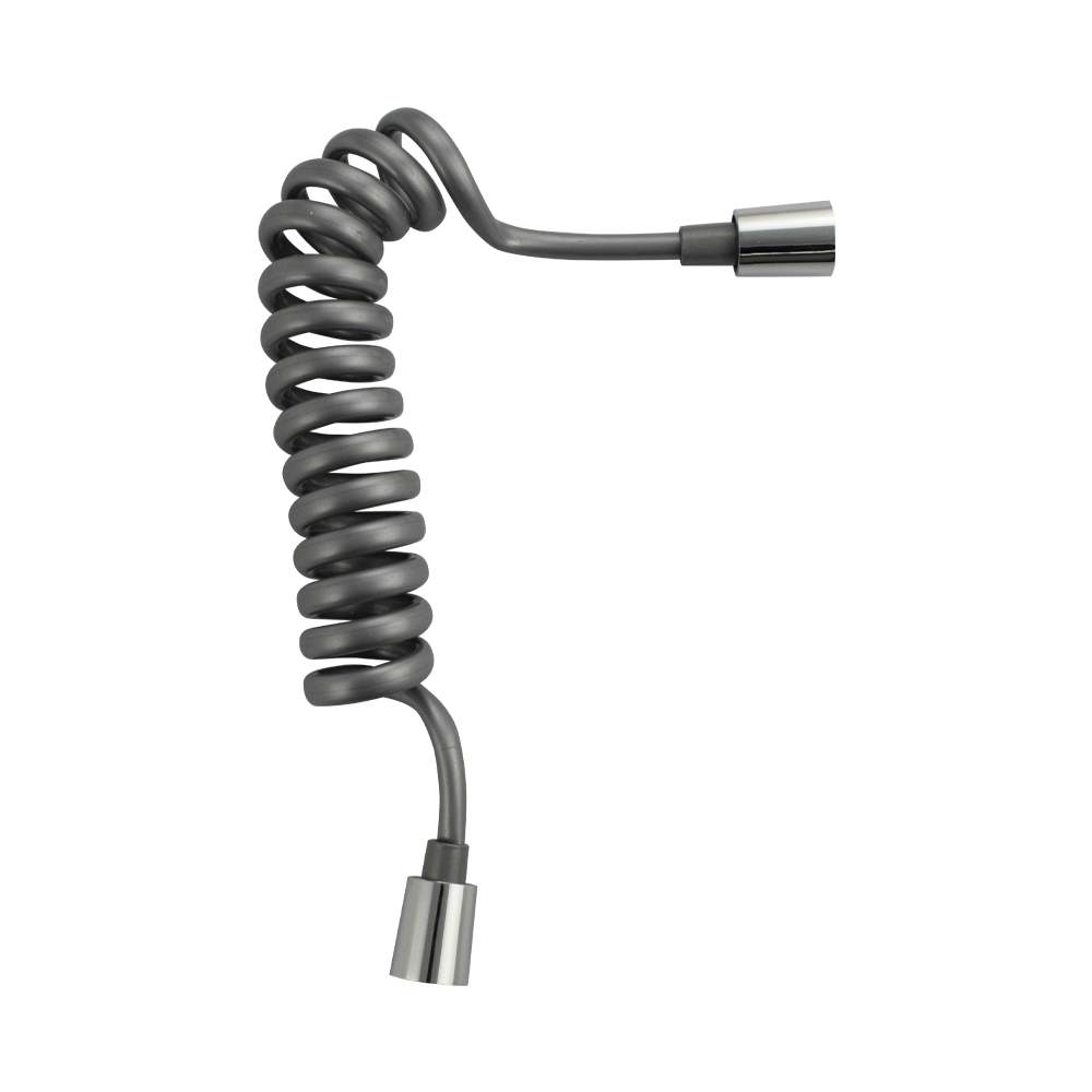 Шланг д/биде Санакс пружинный 1/2 , 25-150см серый  3782