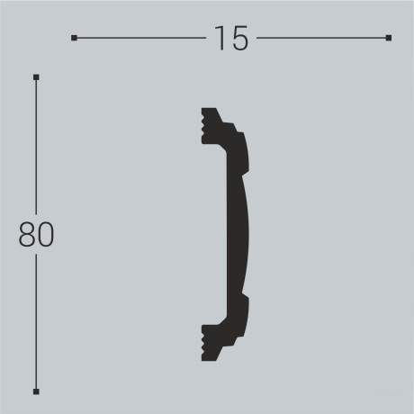 Наличник  XPS Н 8 (80*15)/10