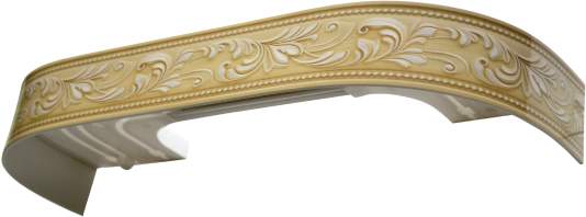 Карниз с поворотом Хит-Овация 3-х рядн. Слоновая кость  1,8  67562
