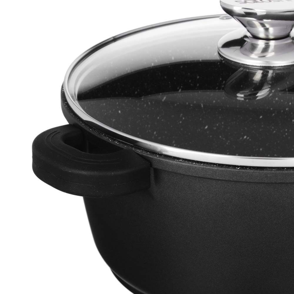 SATOSHI Лион Кастрюля 846-405 4200мл/24х11,5см с крышкой АП покрытие индукция