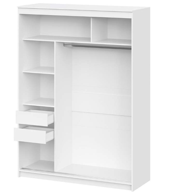 Шкаф-купе ШКП 3 1,6м Белый текстурный