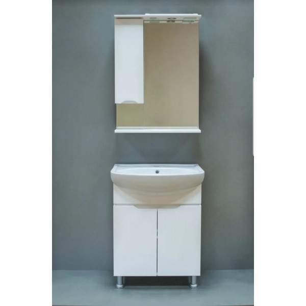 Тумба Катрин  70 Белая + умыв. Сомо 70 (S-UM-COM70/1-w)