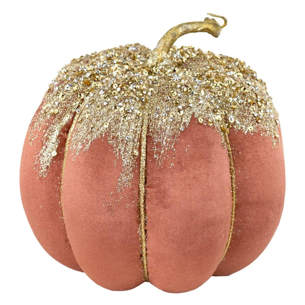 DECOLINE Фигурка Тыква 20х20см коричневый (пенопласт/текстиль) 688201719-BR