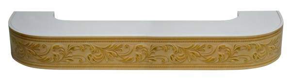 Карниз с поворотом Хит-Овация 3-х рядн. Бук  3,6  67543