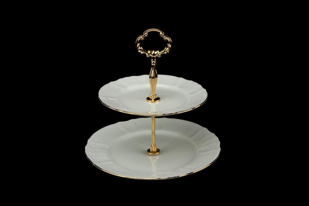 BERNADOTTE Отводка золото Этажерка (Горка) 2-х ярусная ВЕ311011/10037/БТФ0173