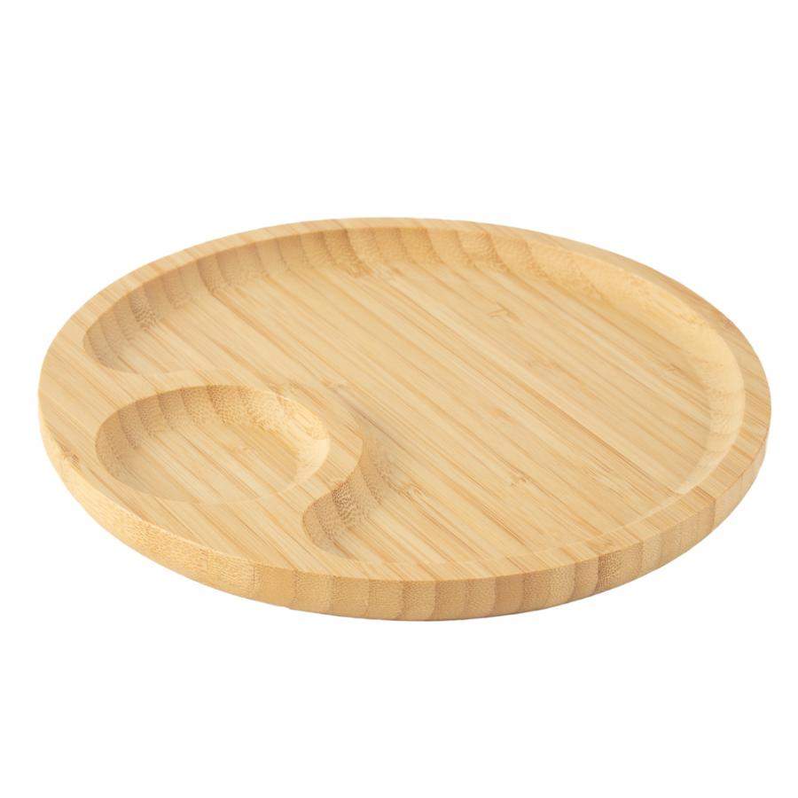 КАТУНЬ бамбук Блюдо круглое КТ-СБ-КРС-026 2-х секционное 20,5х1,5см