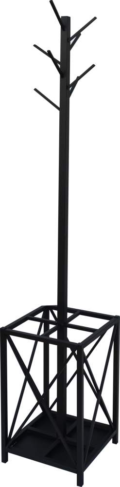 МЕТАЛЛ-ДЕКОР Вешалка напольная с зонтницей №1572 h190х35см 